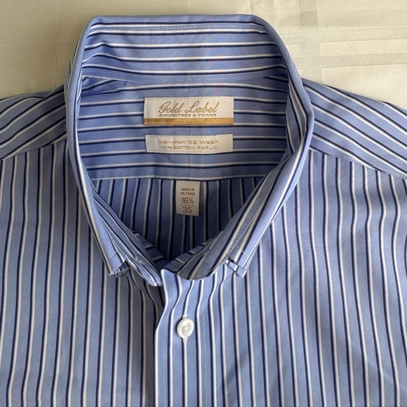 Gold Label by Roundtree & Yorke Shirt NWT Size 16 1/2/35 - Picture 2 of 2